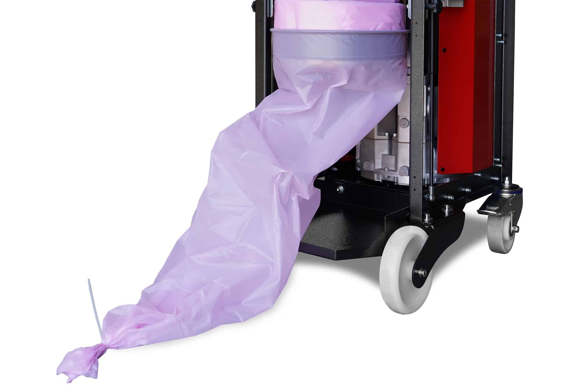 Verwendung Longopac Endlosbeutel bei EVOTEC Industriesauger
