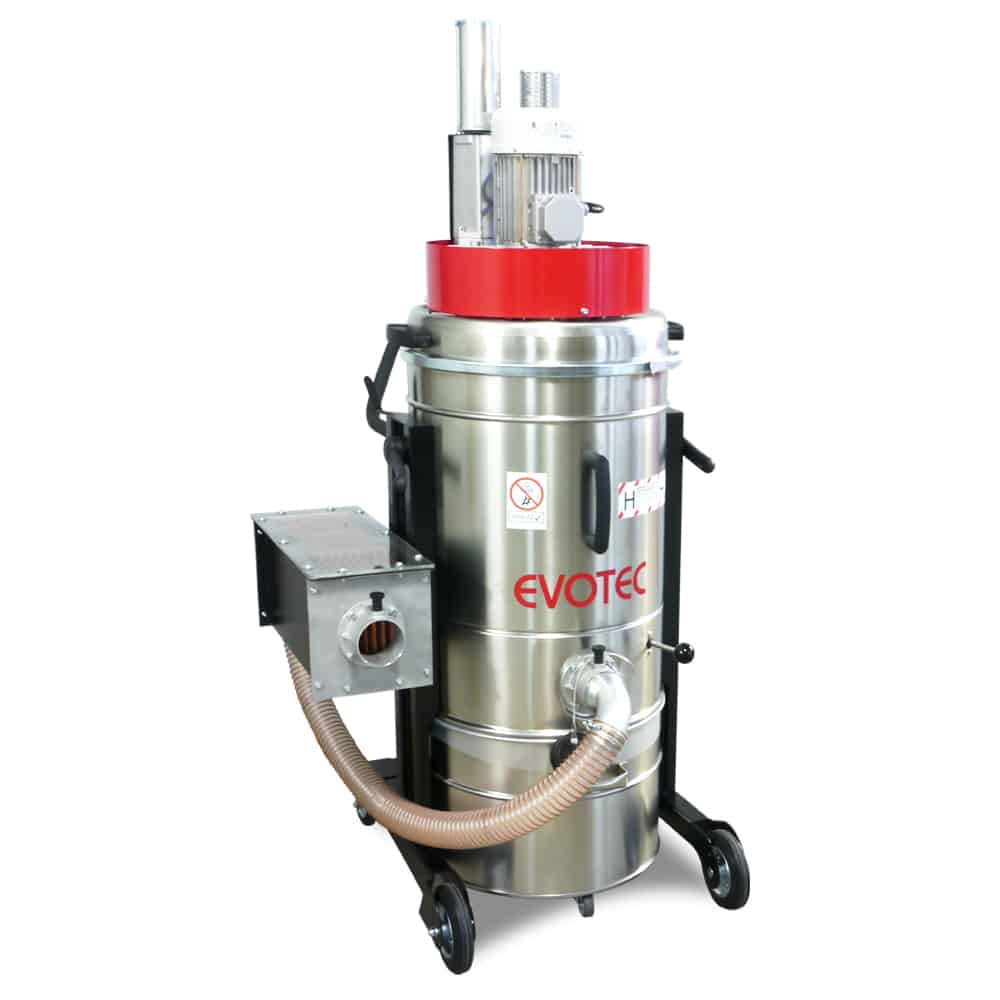 View of the EP 2122 ECO and EP 2130 ECO vacuum cleaners with spark trap