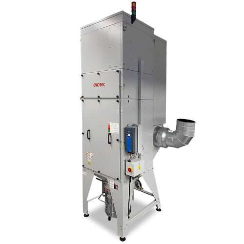 Industrie Absauganlage 400 Volt: Erfassen und Filtern gesundheitsgefährdender Stäube. Staubklasse M, H13/ H14, Aktivkohle, EX-Schutz, ESD-Ausführung.