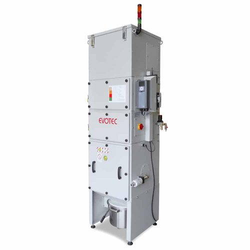 Industrie Absauganlage 400 Volt: Erfassen und Filtern gesundheitsgefährdender Stäube. Staubklasse M/ H13/ H14, Aktivkohle, EX-Schutz, auch als ESD-Ausführung.