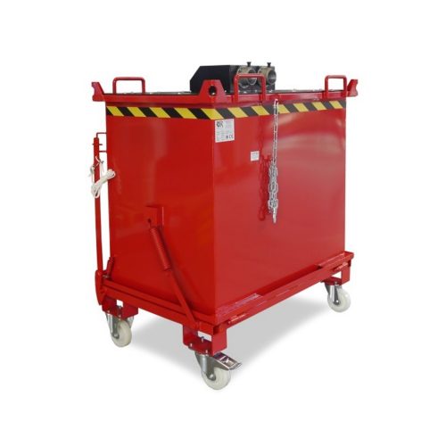 Hinged floor container for pre-separator 053-2020
