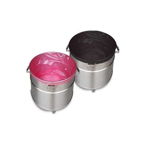 Kunststoff Entsorgebeutel schwarz und rosa