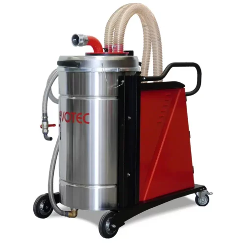 Powerful oil and chip extractor Front view