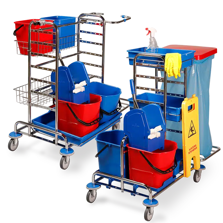 EVOClean professional cleaning trolleys for maximum hygiene and cleanliness